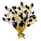 12 Pack Bulk Graduation Party Centerpiece - black - gold - silver